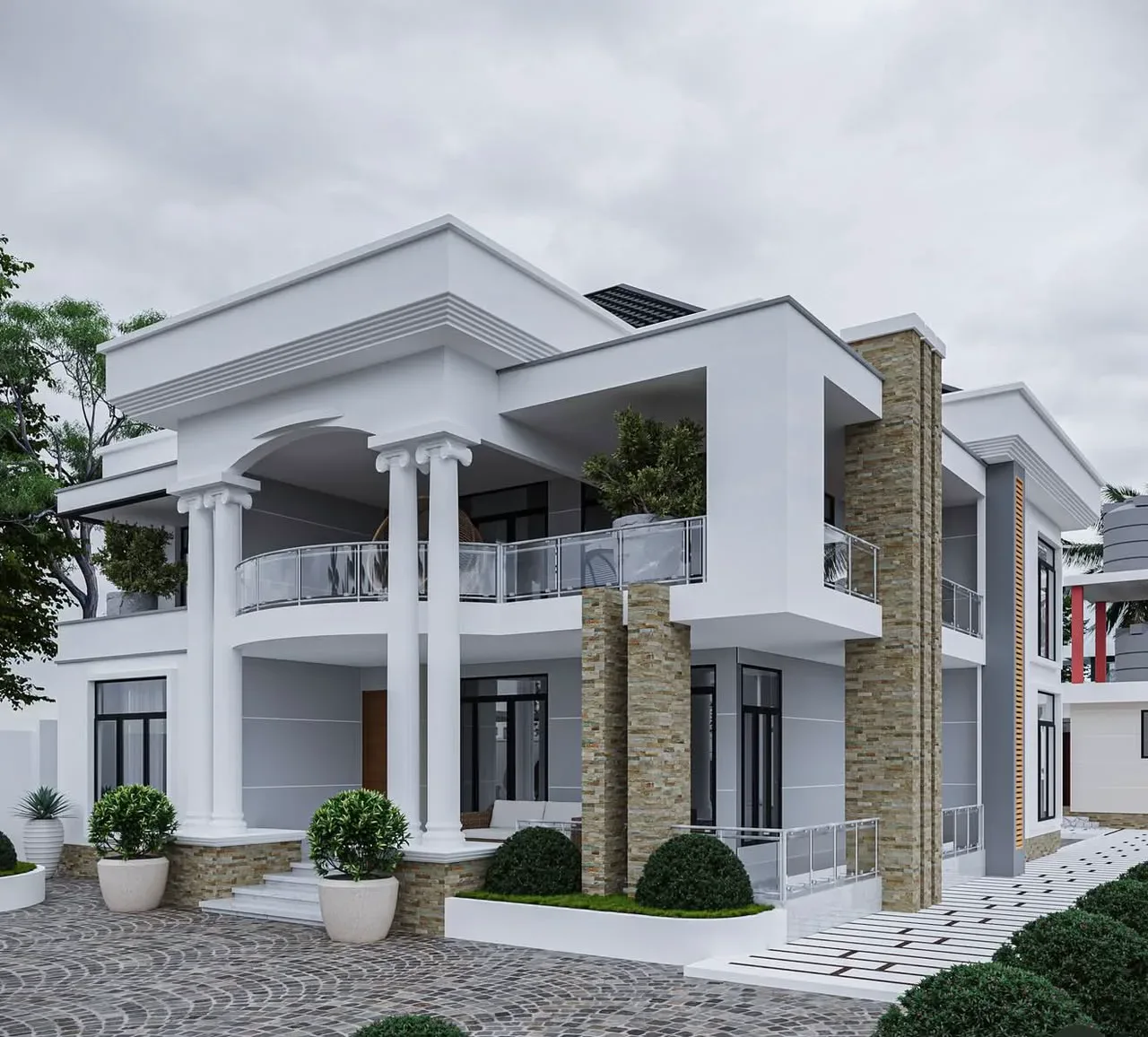Architectural 3D design concept